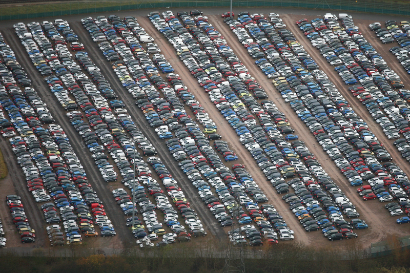 Illustration for article titled Where Are Automakers Stashing Unsold Cars?